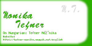 monika tefner business card